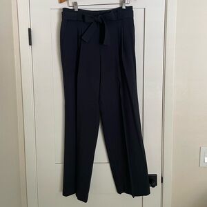 Maeve by Anthropologie Navy Tie Trousers